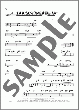 In A Sentimental Mood (arr. David Hazeltine)(Duke Ellington) 楽譜 その他 ダウンロード