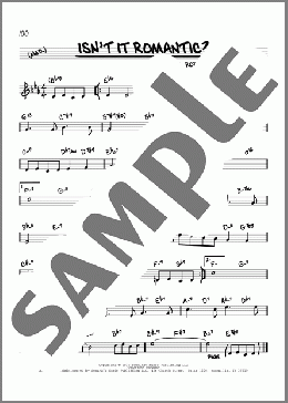 Isn't It Romantic? (arr. David Hazeltine)(Lorenz Hart/Rodgers & Hart/Richard Rodgers) 楽譜 その他 ダウンロード
