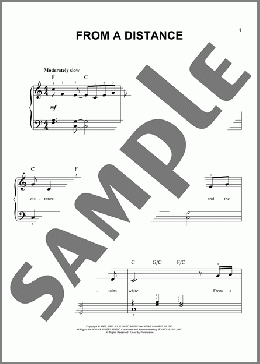 From A Distance (arr. Phillip Keveren)(Bette Midler) 楽譜 ピアノ（ソロ） ダウンロード
