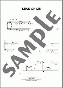 Lean On Me (arr. Phillip Keveren)(Bill Withers) 楽譜 ピアノ（ソロ） ダウンロード