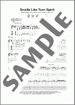 Smells Like Teen Spirit(Nirvana) 楽譜 ギター（ソロ） ダウンロード