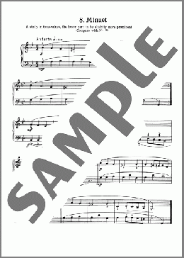 Minuet II In G Minor, BWV 822(Johann Sebastian Bach) 楽譜 ピアノ（ソロ） ダウンロード