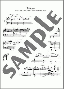Scherzo, BWV 827(Johann Sebastian Bach) 楽譜 ピアノ（ソロ） ダウンロード