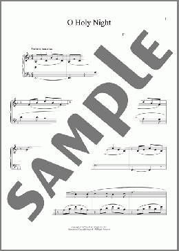 O Holy Night(Adolphe Adam/John S. Dwight (trans.)/Placide Cappeau  (French)) 楽譜 ピアノ（ソロ） ダウンロード