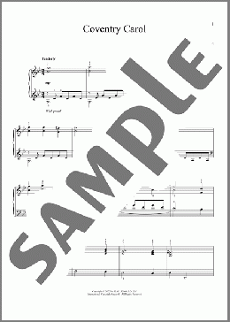 Coventry Carol(Traditional Carol) 楽譜 ピアノ（ソロ） ダウンロード