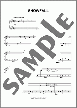 Snowfall(Tony Bennett) 楽譜 ピアノ（ソロ） ダウンロード