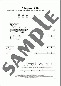 Glimpse Of Us(Joji) 楽譜 ギター（ソロ） ダウンロード