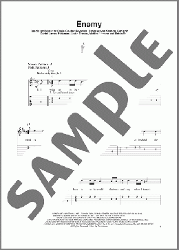 Enemy (from the series Arcane League of Legends)(Imagine Dragons & JID) 楽譜 ギター（ソロ） ダウンロード