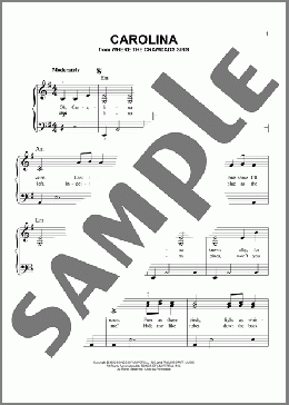 Carolina (from Where The Crawdads Sing)(Taylor Swift) 楽譜 ピアノ（ソロ） ダウンロード