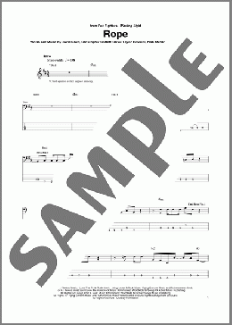 Rope(Foo Fighters) 楽譜 ベース ダウンロード