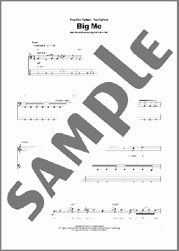 Big Me(Foo Fighters) 楽譜 ベース ダウンロード