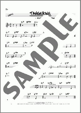 Tangerine (arr. David Hazeltine)(Johnny Mercer/Victor Schertzinger) 楽譜 その他 ダウンロード
