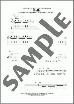 Bella(Red Hot Chili Peppers) 楽譜 ギター（ソロ） ダウンロード