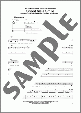 Shoot Me A Smile(Red Hot Chili Peppers) 楽譜 ギター（ソロ） ダウンロード