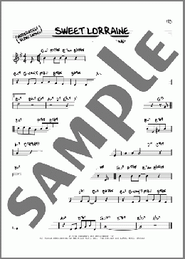 Sweet Lorraine (arr. David Hazeltine)(Mitchell Parish/Cliff Burwell) 楽譜 その他 ダウンロード