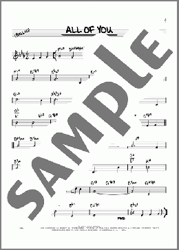 All Of You (arr. David Hazeltine)(Cole Porter) 楽譜 その他 ダウンロード