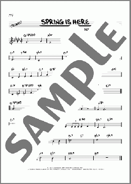 Spring Is Here (arr. David Hazeltine)(Lorenz Hart/Rodgers & Hart/Richard Rodgers) 楽譜 その他 ダウンロード