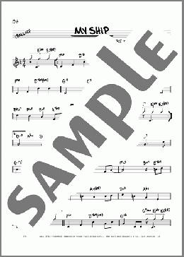 My Ship (arr. David Hazeltine)(Kurt Weill/Ira Gershwin) 楽譜 その他 ダウンロード
