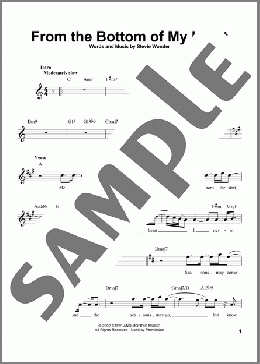 From The Bottom Of My Heart(Stevie Wonder) 楽譜 その他 ダウンロード