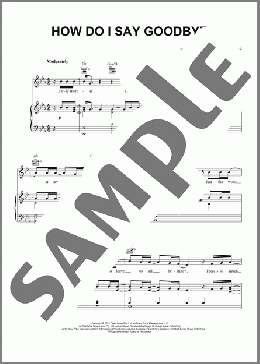 How Do I Say Goodbye(Dean Lewis) 楽譜 ピアノ & ボーカル & ギター ダウンロード