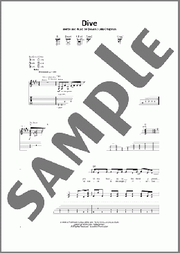 Dive(Steven Curtis Chapman) 楽譜 ギター（ソロ） ダウンロード