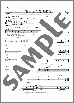 Ticket To Ride(The Beatles) 楽譜 その他 ダウンロード