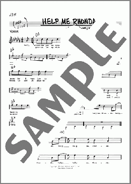 Help Me Rhonda(The Beach Boys) 楽譜 その他 ダウンロード