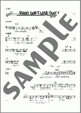 Rikki Don't Lose That Number(Steely Dan) 楽譜 その他 ダウンロード