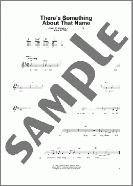 There's Something About That Name(Bill & Gloria Gaither) 楽譜 メロディ ダウンロード