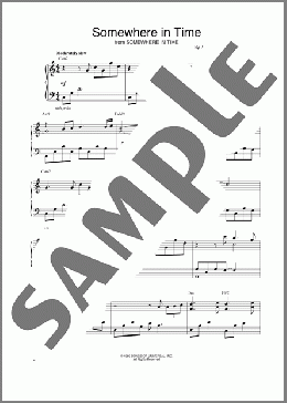 Somewhere In Time(John Tesh/B.A. Robertson) 楽譜 ピアノ（ソロ） ダウンロード