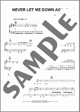 Never Let Me Down Again(Depeche Mode) 楽譜 ピアノ & ボーカル & ギター ダウンロード