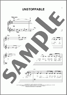 Unstoppable(Sia) 楽譜 ピアノ（ソロ） ダウンロード