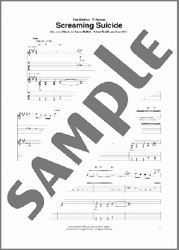 Screaming Suicide(Metallica) 楽譜 ギター（ソロ） ダウンロード