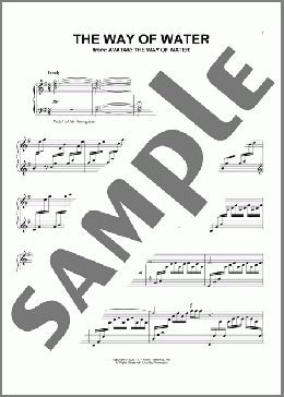 The Way Of Water (from Avatar: The Way Of Water)(Simon Franglen) 楽譜 ピアノ（ソロ） ダウンロード