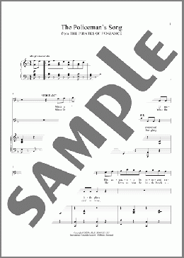 The Policeman's Song (from The Pirates Of Penzance)(Sir Arthur Sullivan/William S. Gilbert) 楽譜 ピアノ & ボーカル ダウンロード