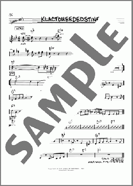 Klactoveededstene(Charlie Parker) 楽譜 その他 ダウンロード