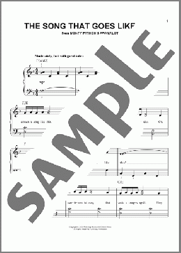 The Song That Goes Like This (from Monty Python's Spamalot)(Eric Idle/John Du Prez) 楽譜 その他 ダウンロード