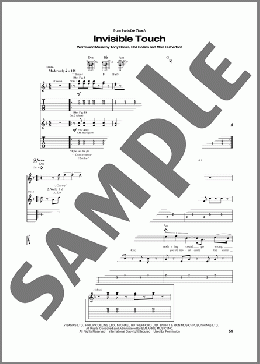 Invisible Touch(Genesis) 楽譜 ギター（ソロ） ダウンロード