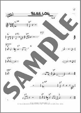 Blue Lou(Edgar Sampson) 楽譜 その他 ダウンロード