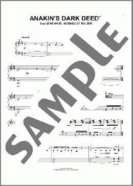Anakin's Dark Deeds (from Star Wars: Revenge Of The Sith)(John Williams) 楽譜 ピアノ（ソロ） ダウンロード