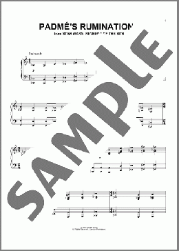 Padme's Ruminations (from Star Wars: Revenge Of The Sith)(John Williams) 楽譜 ピアノ（ソロ） ダウンロード