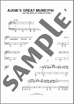Augie's Great Municipal Band (from Star Wars: The Phantom Menace)(John Williams) 楽譜 ピアノ（ソロ） ダウンロード