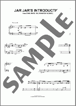 Jar Jar's Introduction And The Swim To Otoh Gunga (from Star Wars: The Phantom Menace)(John Williams) 楽譜 ピアノ（ソロ） ダウンロード