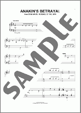 Anakin's Betrayal (from Star Wars: Revenge Of The Sith)(John Williams) 楽譜 ピアノ（ソロ） ダウンロード