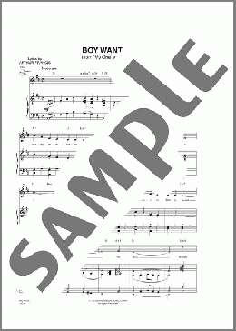 Boy Wanted (from My One And Only)(Ira Gershwin) 楽譜 ピアノ & ボーカル ダウンロード