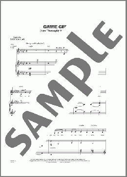 Gimme Gimme (from Thoroughly Modern Millie)(Dick Scanlan) 楽譜 ピアノ & ボーカル ダウンロード