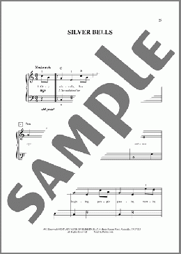 Silver Bells (arr. Carol Matz)(Ray Evans/Jay Livingston) 楽譜 ピアノ（ソロ） ダウンロード