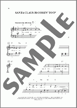 Santa Claus Is Comin' To Town (arr. Carol Matz)(J. Fred Coots/Haven Gillespie) 楽譜 ピアノ（ソロ） ダウンロード