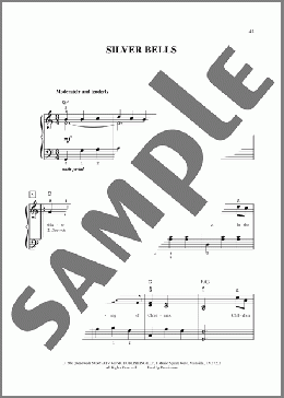 Silver Bells (arr. Dan Coates)(Ray Evans/Jay Livingston) 楽譜 ピアノ（ソロ） ダウンロード
