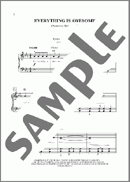 Everything Is Awesome (from The Lego Movie) (arr. Dan Coates)(Tegan and Sara) 楽譜 ピアノ（ソロ） ダウンロード